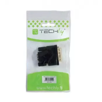 Techly DVI - analoginen VGA F/M sovitin IADAP DVI-9100, VGA, DVI-I, musta
