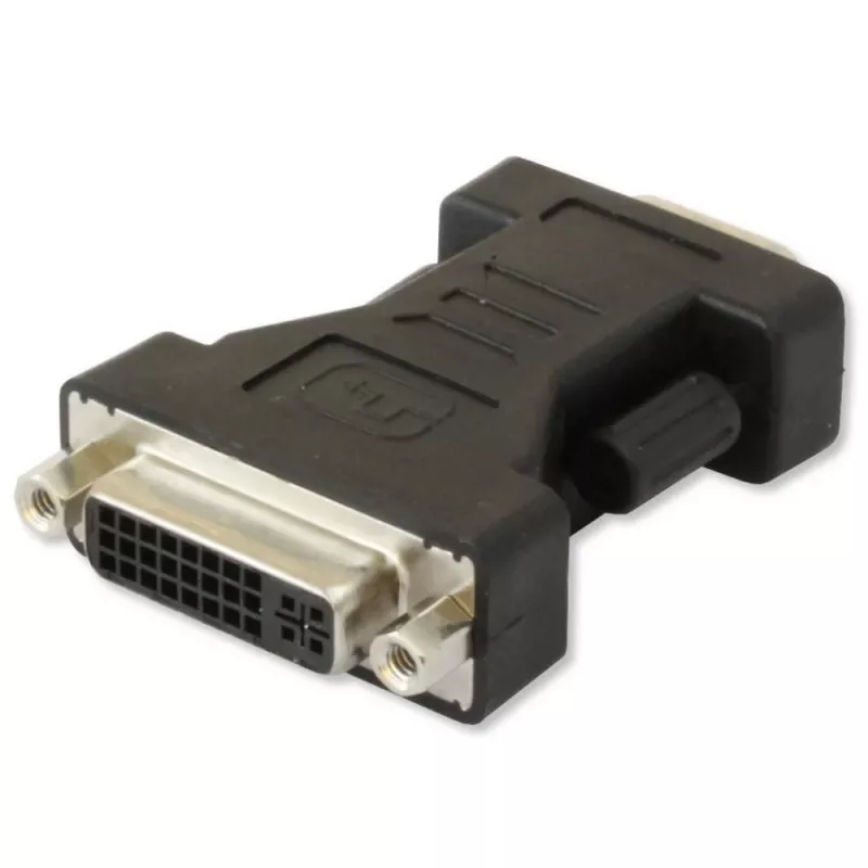 Techly DVI - analoginen VGA F/M sovitin IADAP DVI-9100, VGA, DVI-I, musta