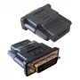 Kaapelisovitin DVI-D musta Techly IADAP-DVI-HDMI-F