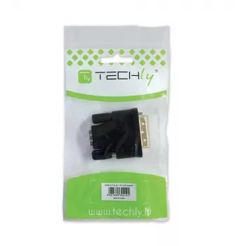 Kaapelisovitin DVI-D musta Techly IADAP-DVI-HDMI-F