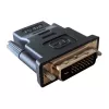 Kaapelisovitin DVI-D musta Techly IADAP-DVI-HDMI-F