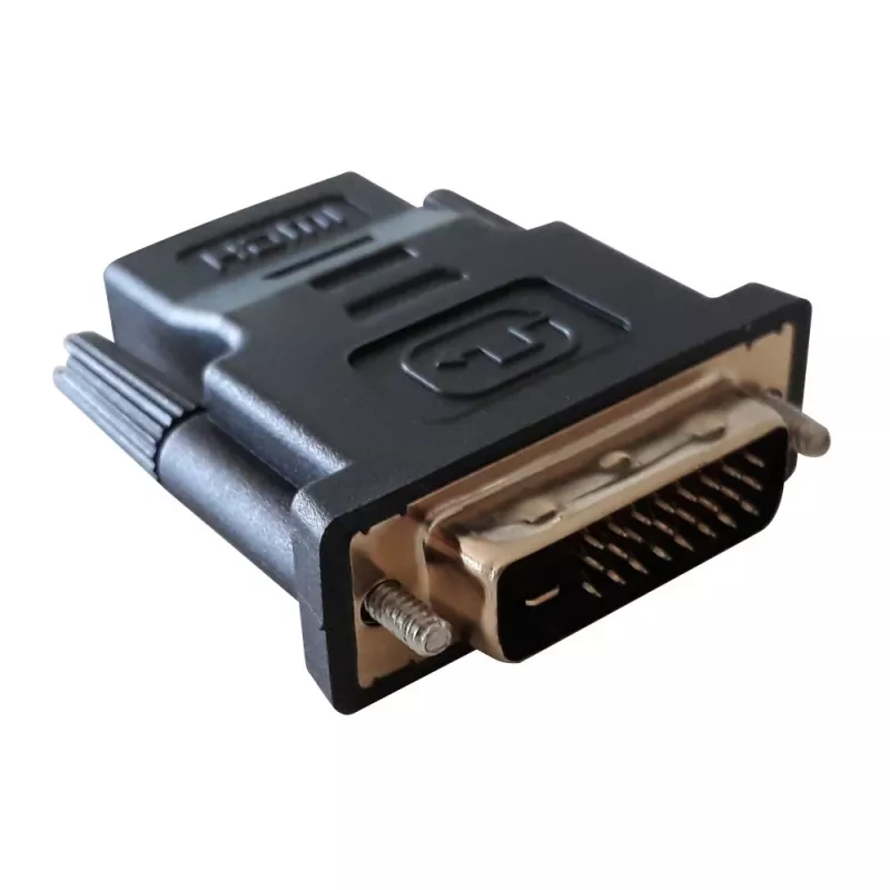 Kaapelisovitin DVI-D musta Techly IADAP-DVI-HDMI-F