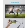 USB-näytönohjainadapteri Anker A83120A1 — USB 3.2 Gen 1, musta/harmaa, kaapeli 0,15 m