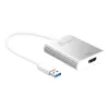 j5create JUA354 USB 3.0 - 4K HDMI näyttöadapteri hopea