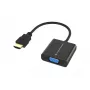 Conceptronic ABBY20B HDMI-VGA-adapteri, 0,25 m, HDMI tyyppi A (standardi), VGA (D-Sub), uros, naaras, suora
