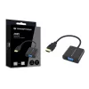 Conceptronic ABBY20B HDMI-VGA-adapteri, 0,25 m, HDMI tyyppi A (standardi), VGA (D-Sub), uros, naaras, suora