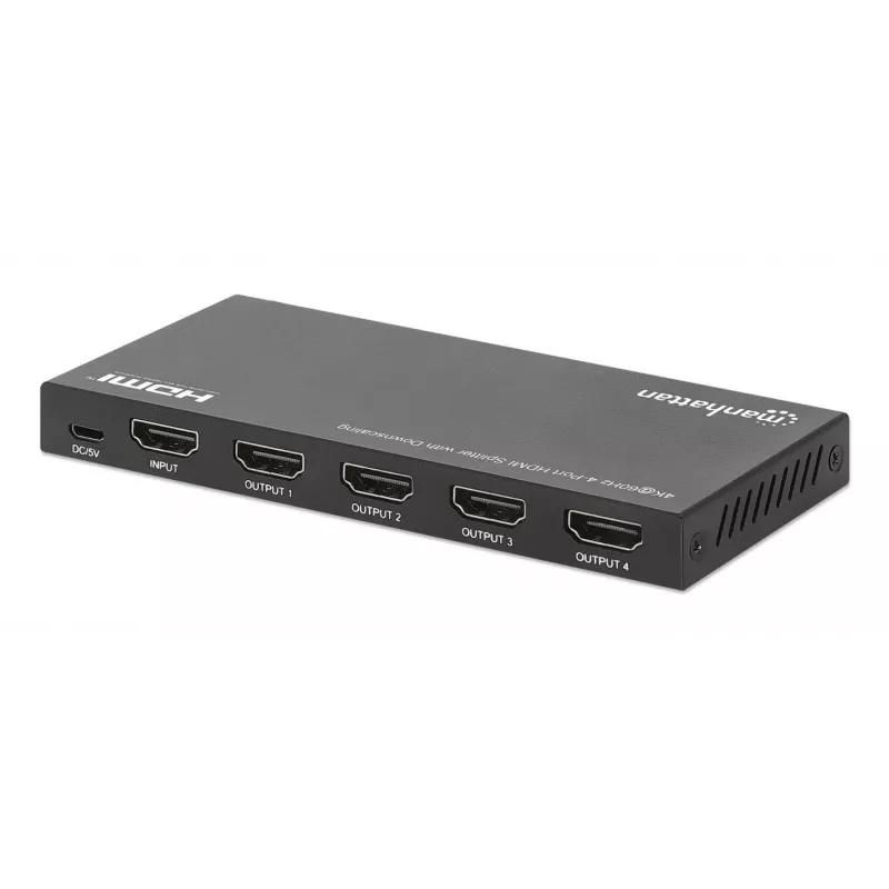 HDMI-jakaja Manhattan 4-porttinen 4K@60Hz skaalaus