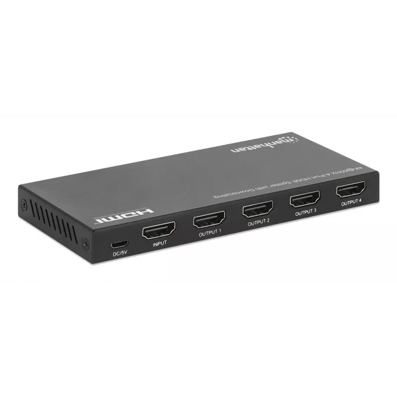 HDMI-jakaja Manhattan 4-porttinen 4K@60Hz skaalaus