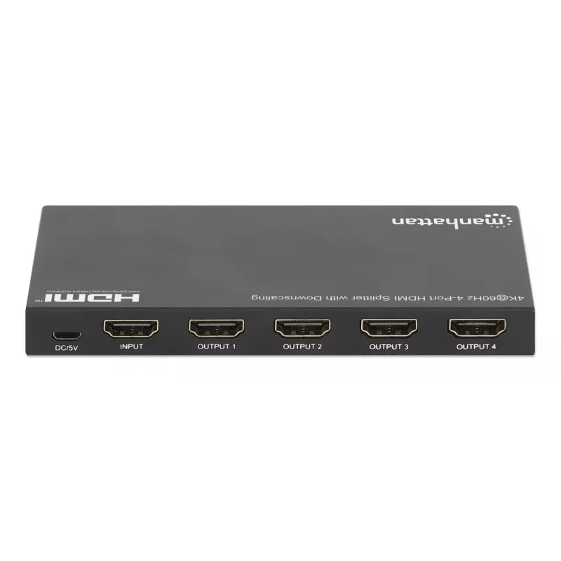 HDMI-jakaja Manhattan 4-porttinen 4K@60Hz skaalaus