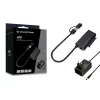 Conceptronic ABBY21B USB 3.0 SATA -sovitin virtalähteellä, 2,5 tuuman/3,5 tuuman SATA HDD/SSD, 2-in-1 USB-C/A-kaapeli