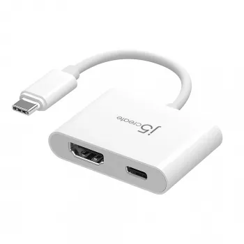 j5create JCA152 USB-C® 4K HDMI™ -sovitin Power Delivery -tuella, musta