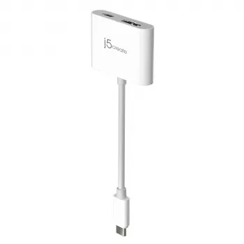 j5create JCA152 USB-C® 4K HDMI™ -sovitin Power Delivery -tuella, musta
