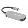 Manhattan USB-C-telakka/keskitin HDMI USB-A USB-C 100W Power Delivery 4K 60Hz