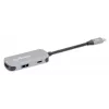 Manhattan USB-C-telakka/keskitin HDMI USB-A USB-C 100W Power Delivery 4K 60Hz