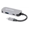 Manhattan USB-C-telakka/keskitin HDMI USB-A USB-C 100W Power Delivery 4K 60Hz