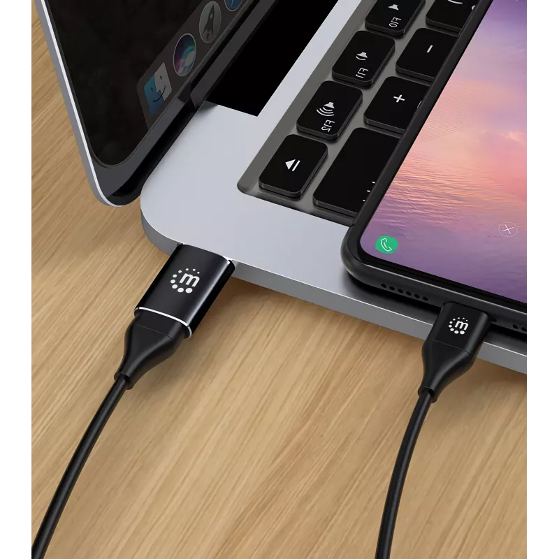 Manhattan 153980 USB-C (naaras) – USB-A (uros) -sovitin, USB 3.2 Gen 2, 10 Gbps