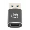 Manhattan 153980 USB-C (naaras) – USB-A (uros) -sovitin, USB 3.2 Gen 2, 10 Gbps