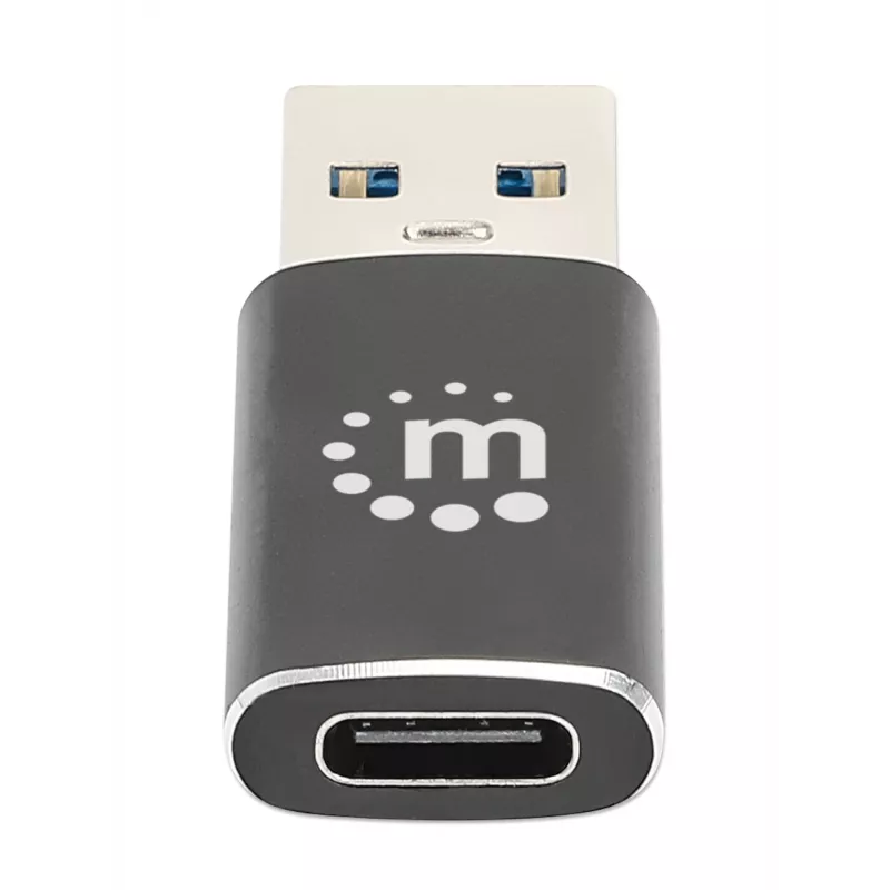 Manhattan 153980 USB-C (naaras) – USB-A (uros) -sovitin, USB 3.2 Gen 2, 10 Gbps