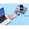 Langaton hiiri Manhattan läpinäkyvä ladattava USB