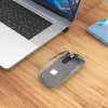 Langaton hiiri Manhattan läpinäkyvä ladattava USB
