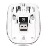 Manhattan läpinäkyvä ladattava langaton USB-hiiri