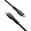 USB-C USB-C -virtakaapeli EATON Urban Armor Gear Kevlar Core 1,5 m, USB 2.0, musta/harmaa