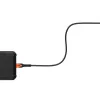 USB-C-USB-C-latauskaapeli Eaton 1,5 m – Kevlar-ydin, USB 2.0, musta/oranssi