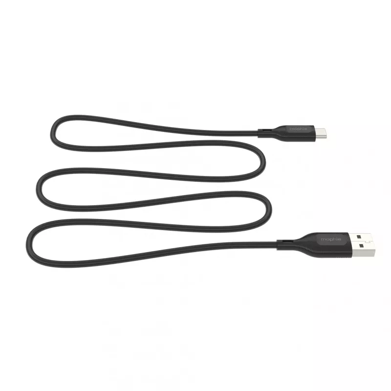 Mophie Essentials latauskaapeli | 1 m USB-kaapeli USB 2.0 USB A USB C musta