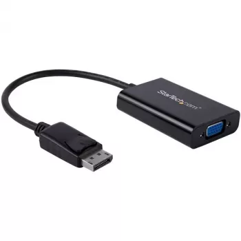 StarTech.com DisplayPort-VGA-sovitin äänellä, 0,184 m, 1920 x 1200 pikseliä, 1080p, musta, aktiivinen videomuunnin, 0 - 70 °C