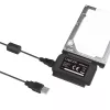 Liitäntäkorttisovitin LOGILINK AU0006C — USB Type-A IDE/ATA ja SATA, 1,2 m kaapeli, musta