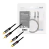 Audiokaapeli LogiLink CA1201 0,5 m 2 x RCA musta