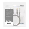 Audiokaapeli LogiLink CA1201 0,5 m 2 x RCA musta