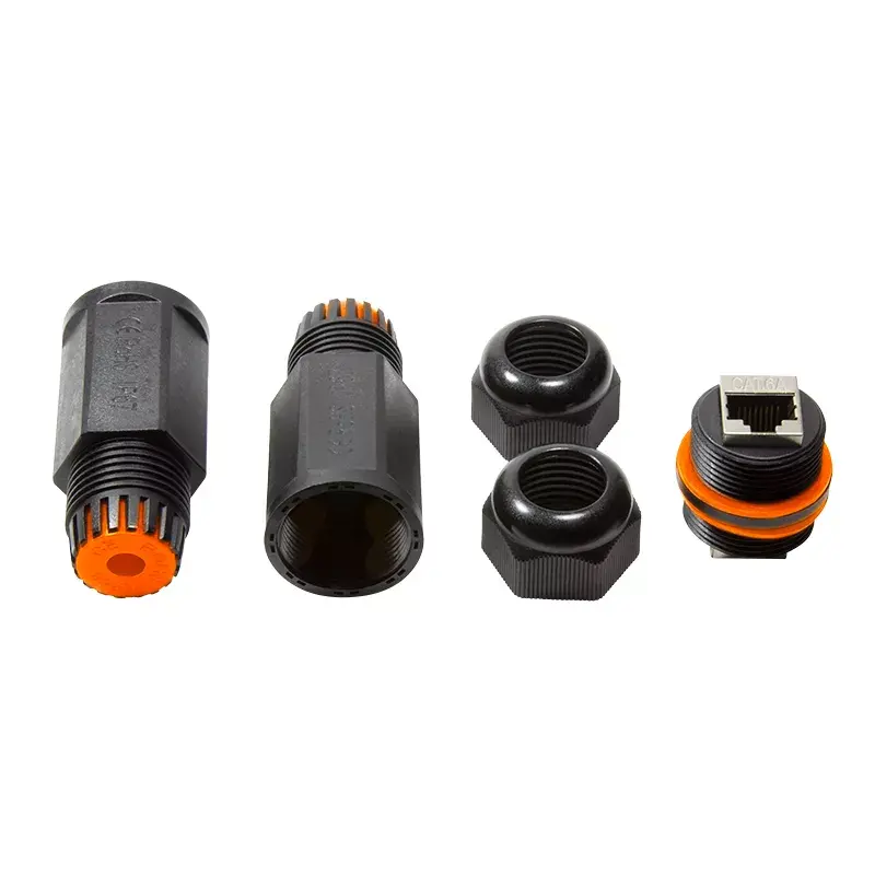 Kaapeliliitin LogiLink NP0081 2x RJ45 musta