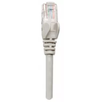 Intellinet verkkopatchkaapeli, Cat5e, 15 m, harmaa, CCA, U/UTP, PVC, RJ45, kullatut kontaktit, ilman lukituskieltä, taittosuojalla, elinikäinen takuu