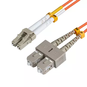 Microconnect FIB420003 InfiniBand/kuitu-kaapeli 3 m LC SC oranssi