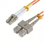 Microconnect FIB422001-2 InfiniBand/kuitu-kaapeli 1 m LC SC oranssi