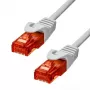 Ethernet-kaapeli ProXtend CAT6 RJ-45 U/UTP 0,25 m harmaa