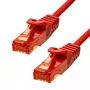 Ethernet-kaapeli ProXtend CAT6 RJ-45 U/UTP 50 cm punainen