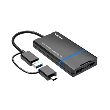 Microconnect USB 3.1 Type-C - HDMI -sovitin MC-USB3.1CHDMIX2-2IN1