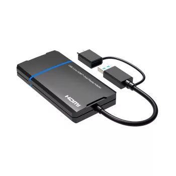 Microconnect USB 3.1 Type-C - HDMI -sovitin MC-USB3.1CHDMIX2-2IN1