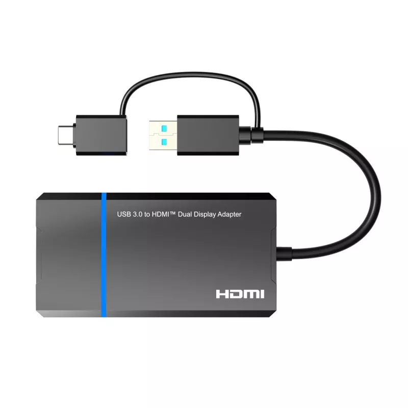 Microconnect USB 3.1 Type-C - HDMI -sovitin MC-USB3.1CHDMIX2-2IN1