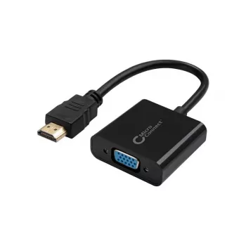 Microconnect HDMVGA1B videokaapelisovitin 0,15 m HDMI Type-A (Standard) VGA (D-Sub) musta