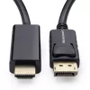 Microconnect MC-DP-HDMI-200 videokaapelisovitin 2 m DisplayPort musta