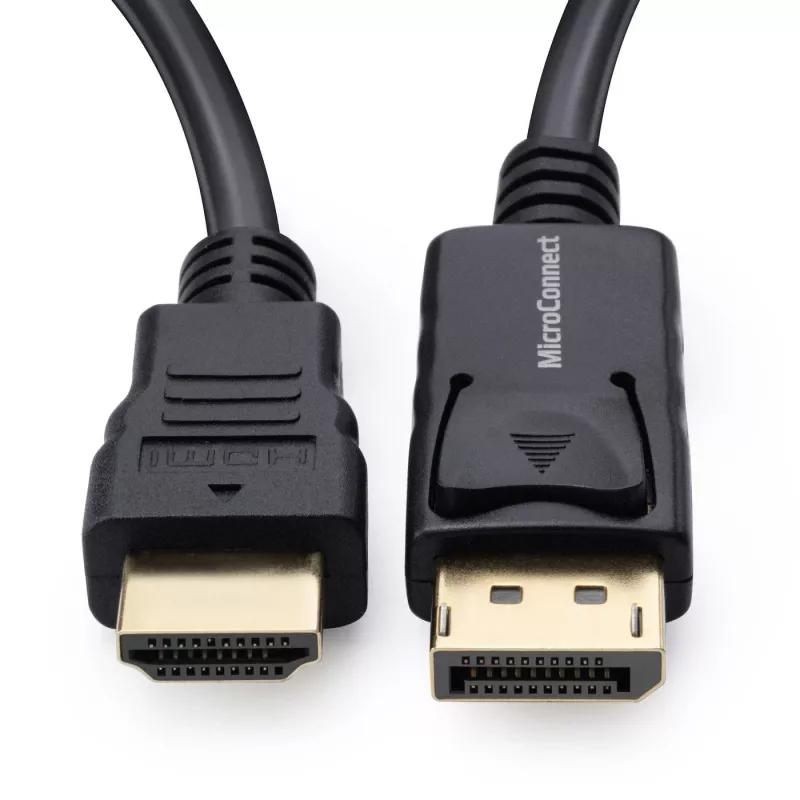 Microconnect MC-DP-HDMI-1000 videokaapelisovitin 10 m DisplayPort musta