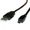 USB 2.0 -kaapeli ROLINE A - 5-pin Mini M/M 3,0 m