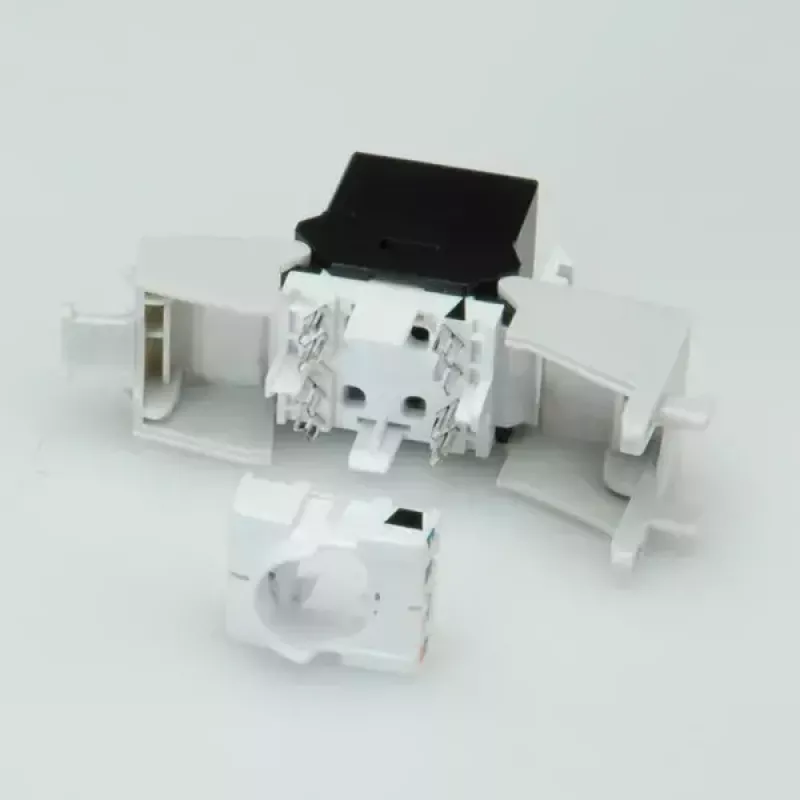 Keystone-rasia ROLINE Cat.6/Class E ohut RJ-45 suojaamaton musta