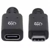 USB-C-jatkokaapeli Manhattan 50 cm uros-naaras