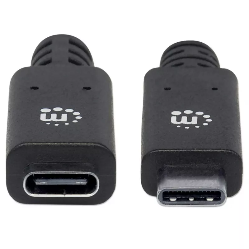 USB-C-jatkokaapeli Manhattan 50 cm uros-naaras