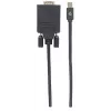 Manhattan 152167 Mini DisplayPort – VGA -videomuunnin, musta
