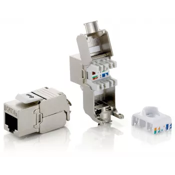 Cat.6A suojattu Keystone Jack työkaluton Equip 767221
